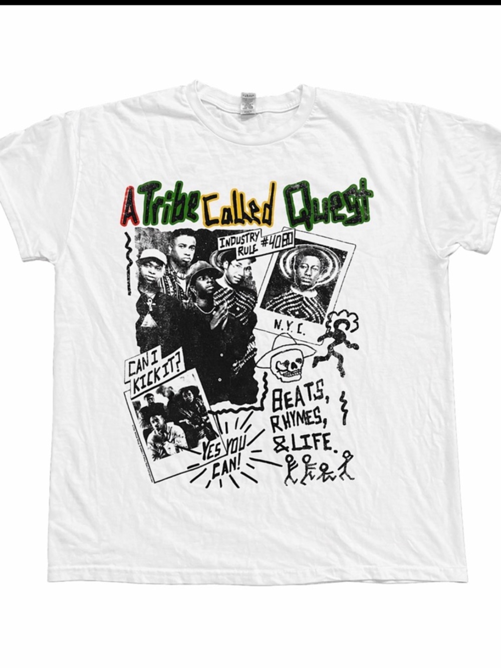 Gildan White A Tribe Called Quest Graphic Tee